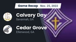 Recap: Calvary Day  vs. Cedar Grove  2022