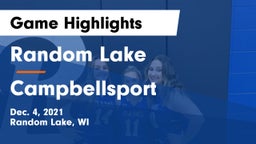 Random Lake  vs Campbellsport  Game Highlights - Dec. 4, 2021