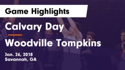 Calvary Day  vs Woodville Tompkins Game Highlights - Jan. 26, 2018