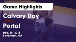 Calvary Day  vs Portal  Game Highlights - Dec. 28, 2018