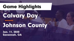Calvary Day  vs Johnson County  Game Highlights - Jan. 11, 2020