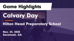 Calvary Day  vs Hilton Head Preparatory School Game Highlights - Nov. 24, 2020