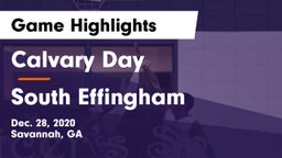 Calvary Day  vs South Effingham  Game Highlights - Dec. 28, 2020