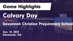 Calvary Day  vs Savannah Christian Preparatory School Game Highlights - Jan. 14, 2022