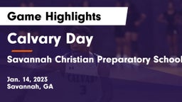 Calvary Day  vs Savannah Christian Preparatory School Game Highlights - Jan. 14, 2023