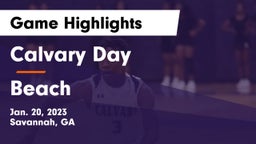 Calvary Day  vs Beach  Game Highlights - Jan. 20, 2023
