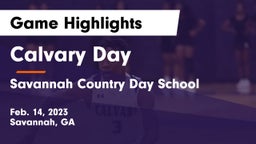 Calvary Day  vs Savannah Country Day School Game Highlights - Feb. 14, 2023