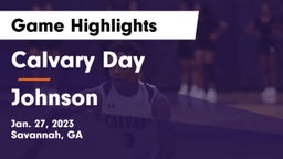 Calvary Day  vs Johnson  Game Highlights - Jan. 27, 2023