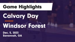 Calvary Day  vs Windsor Forest  Game Highlights - Dec. 5, 2023