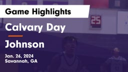 Calvary Day  vs Johnson  Game Highlights - Jan. 26, 2024
