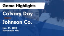 Calvary Day  vs Johnson Co. Game Highlights - Jan. 11, 2020