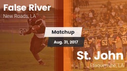 Matchup: False River High vs. St. John  2017