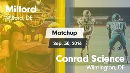 Matchup: Milford  vs. Conrad Science  2016