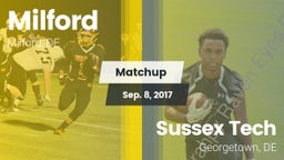 Matchup: Milford  vs. Sussex Tech  2017