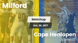 Matchup: Milford  vs. Cape Henlopen  2017