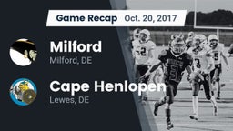 Recap: Milford  vs. Cape Henlopen  2017