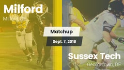 Matchup: Milford  vs. Sussex Tech  2018