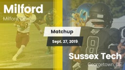 Matchup: Milford  vs. Sussex Tech  2019