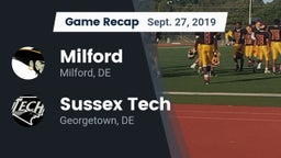 Recap: Milford  vs. Sussex Tech  2019
