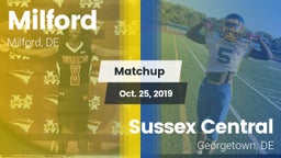 Matchup: Milford  vs. Sussex Central  2019