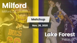 Matchup: Milford  vs. Lake Forest  2020