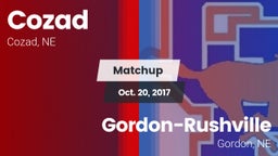 Matchup: Cozad  vs. Gordon-Rushville  2017