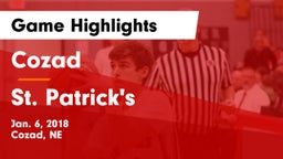Cozad  vs St. Patrick's  Game Highlights - Jan. 6, 2018