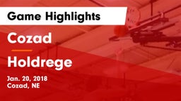 Cozad  vs Holdrege  Game Highlights - Jan. 20, 2018