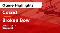 Cozad  vs Broken Bow Game Highlights - Jan. 27, 2018
