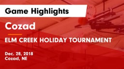 Cozad  vs ELM CREEK HOLIDAY TOURNAMENT Game Highlights - Dec. 28, 2018