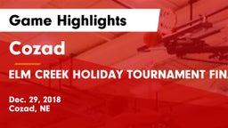 Cozad  vs ELM CREEK HOLIDAY TOURNAMENT FINALS Game Highlights - Dec. 29, 2018