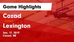 Cozad  vs Lexington  Game Highlights - Jan. 17, 2019