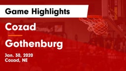 Cozad  vs Gothenburg Game Highlights - Jan. 30, 2020