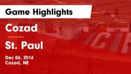 Cozad  vs St. Paul Game Highlights - Dec 06, 2016