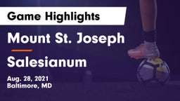 Mount St. Joseph  vs Salesianum  Game Highlights - Aug. 28, 2021