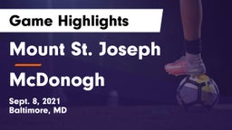Mount St. Joseph  vs McDonogh  Game Highlights - Sept. 8, 2021