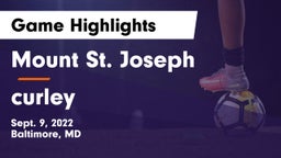 Mount St. Joseph  vs curley Game Highlights - Sept. 9, 2022