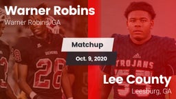 Matchup: WARNER ROBINS HIGH vs. Lee County  2020