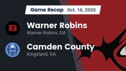 Recap: Warner Robins   vs. Camden County  2020
