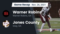 Recap: Warner Robins   vs. Jones County  2021