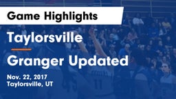 Taylorsville  vs Granger  Updated Game Highlights - Nov. 22, 2017