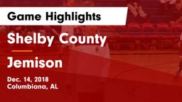 Shelby County  vs Jemison  Game Highlights - Dec. 14, 2018