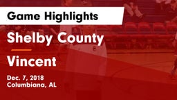 Shelby County  vs Vincent  Game Highlights - Dec. 7, 2018