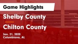 Shelby County  vs Chilton County  Game Highlights - Jan. 21, 2020