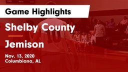 Shelby County  vs Jemison  Game Highlights - Nov. 13, 2020