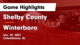 Shelby County  vs Winterboro  Game Highlights - Jan. 29, 2021