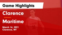 Clarence  vs Maritime Game Highlights - March 16, 2021