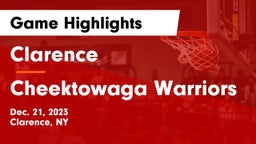 Clarence  vs Cheektowaga Warriors Game Highlights - Dec. 21, 2023