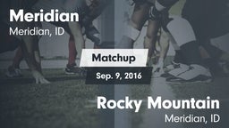 Matchup: Meridian  vs. Rocky Mountain  2016