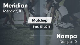 Matchup: Meridian  vs. Nampa  2016
